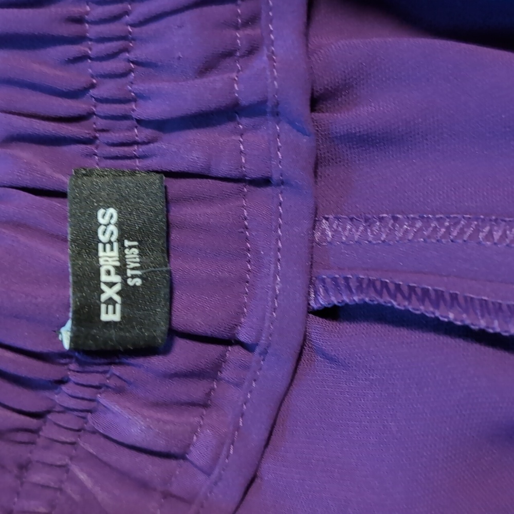 Express Stylist Wide Leg Super High Rise Purple Size 2 NWOT